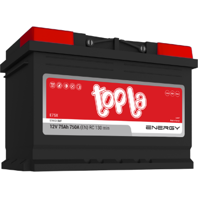  TOPLA ENERGY E75X AKUMULATOR 12V 75Ah L